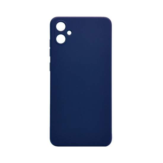 Silicone Case with Camera Shield for Samsung Galaxy A05 Dark Blue